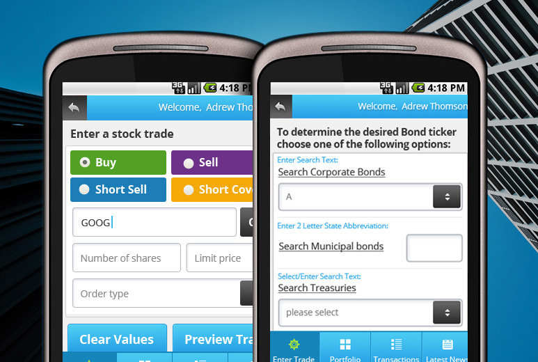 Mobile Stock Trading Education Solution